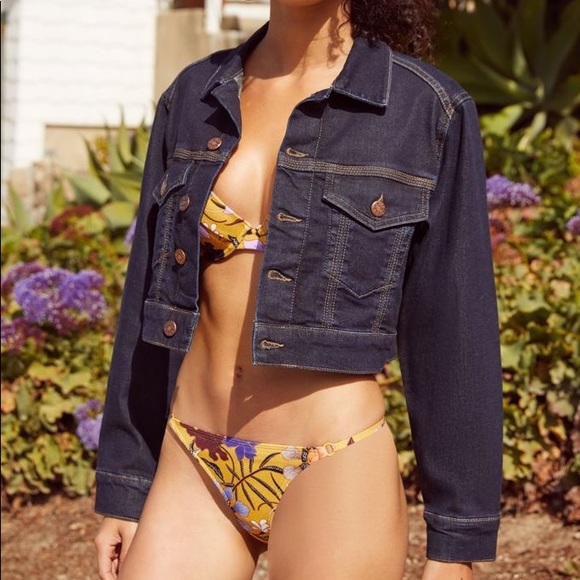 Urban Outfitters Cropped Denim Jacket  // NWT - Picture 1 of 4